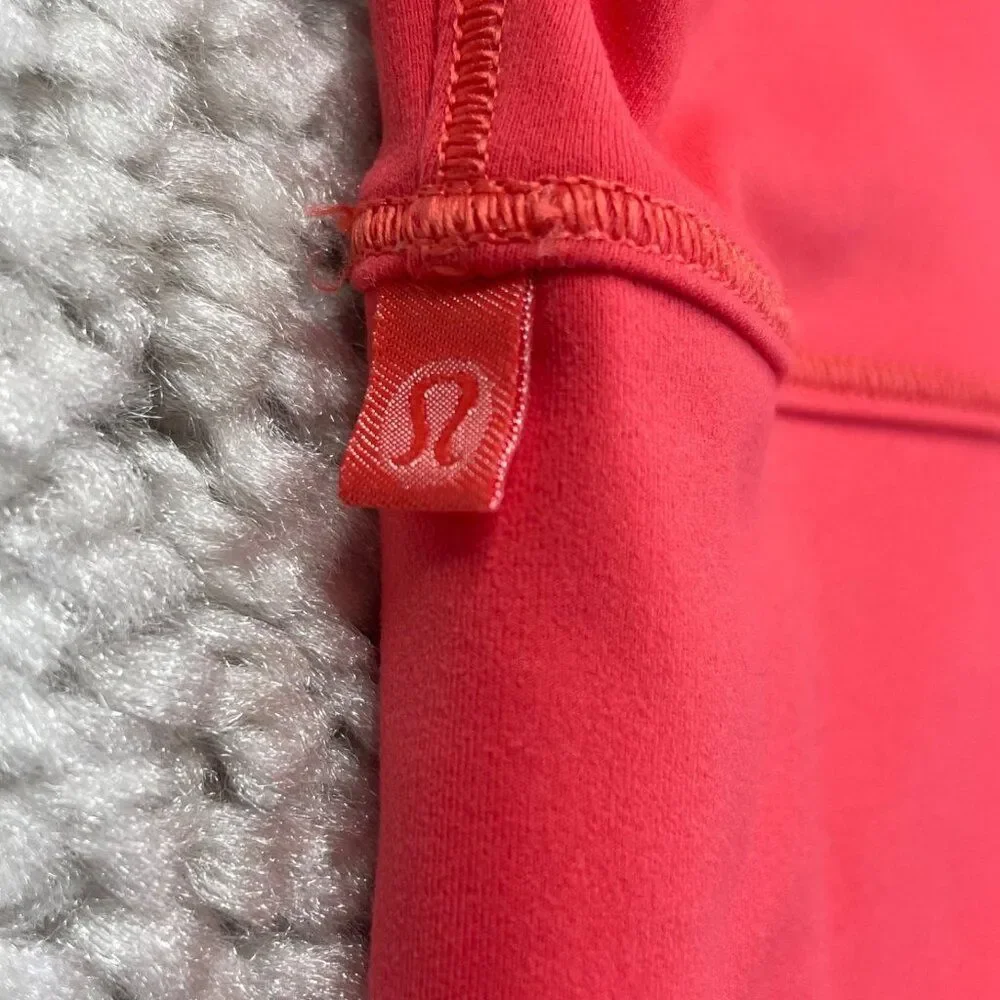 Lululemon Power Pivot Tank Cropped Coral Pink Womens 12